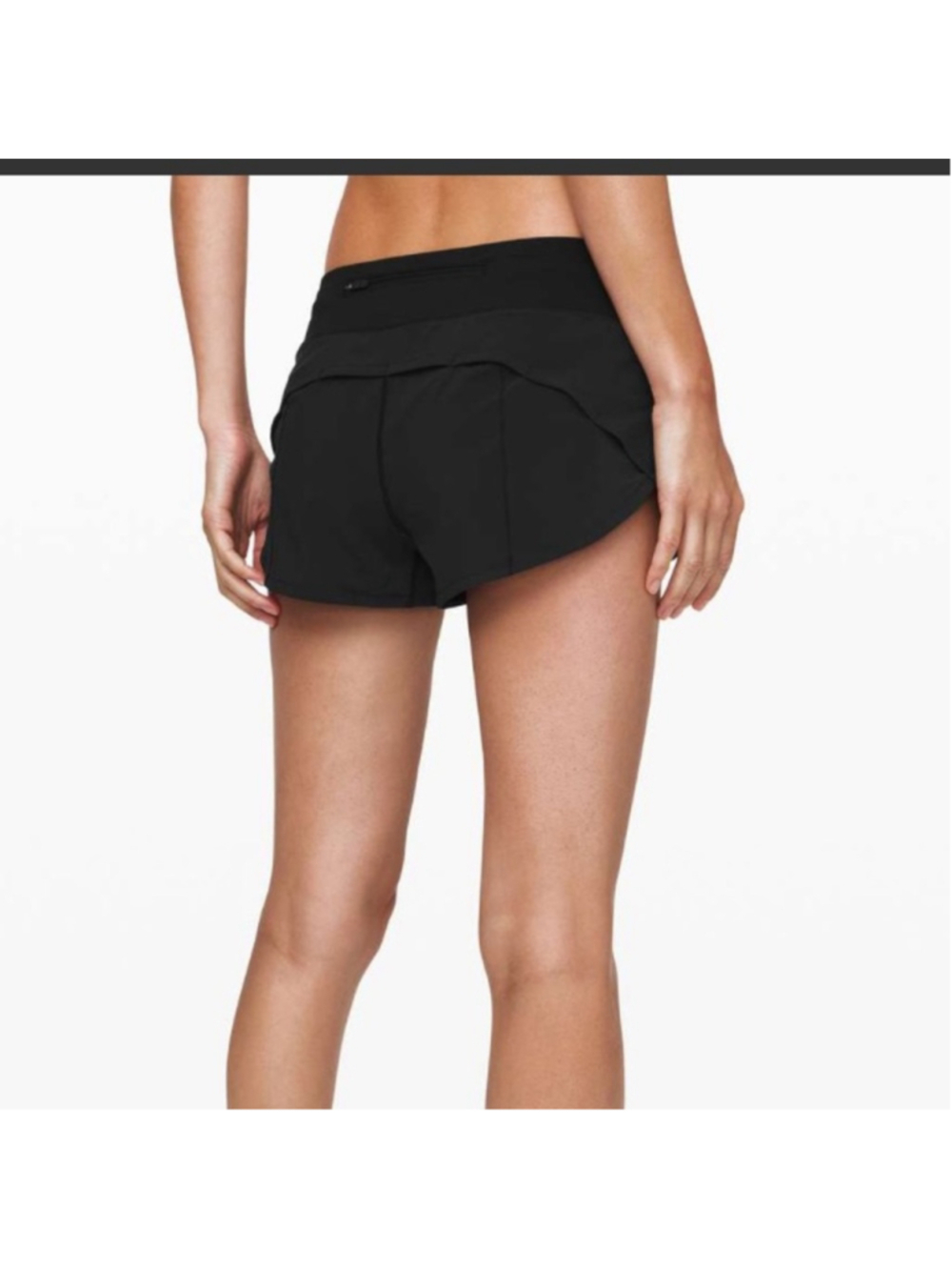Lululemon 2020 Speed Up Short 2.5" inseam in Black Sz 8